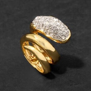 Alexis Bittar Solanales Crystal Coiled Pebble Ring